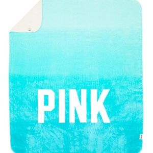 Brand new unused VS pink ombre sherpa blanket